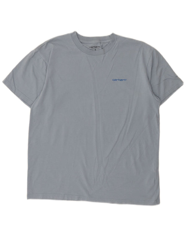 T-shirt da uomo Carhartt Top piccola in cotone blu