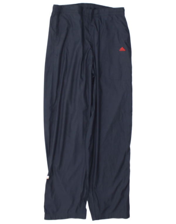 Pantaloni da tuta da uomo Adidas medi in poliestere blu navy