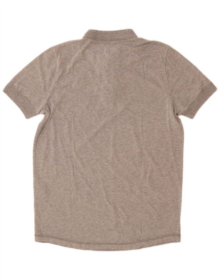 T-shirt Hollister da uomo in cotone grigio medio