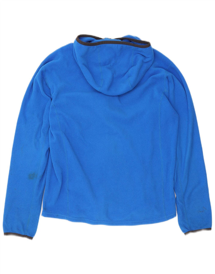 Giacca in pile con cappuccio da donna Helly Hansen UK 14 Poliestere blu medio