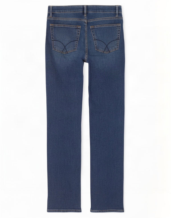Crew Clothing Jeans dritti da donna UK 10 Small W30 L30 Cotone blu