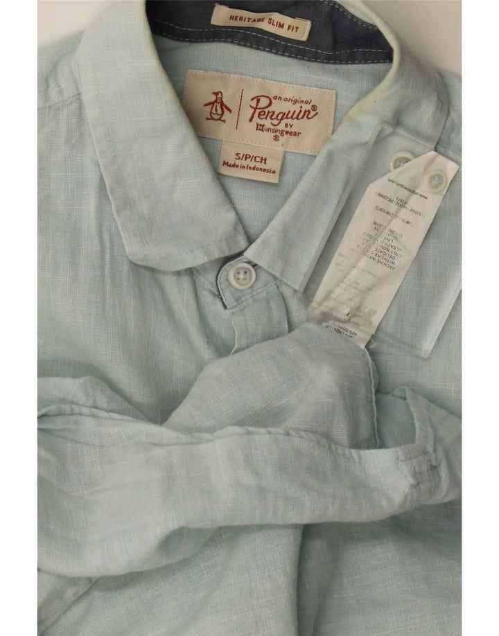 Camicia Penguin Heritage da uomo slim fit piccola blu