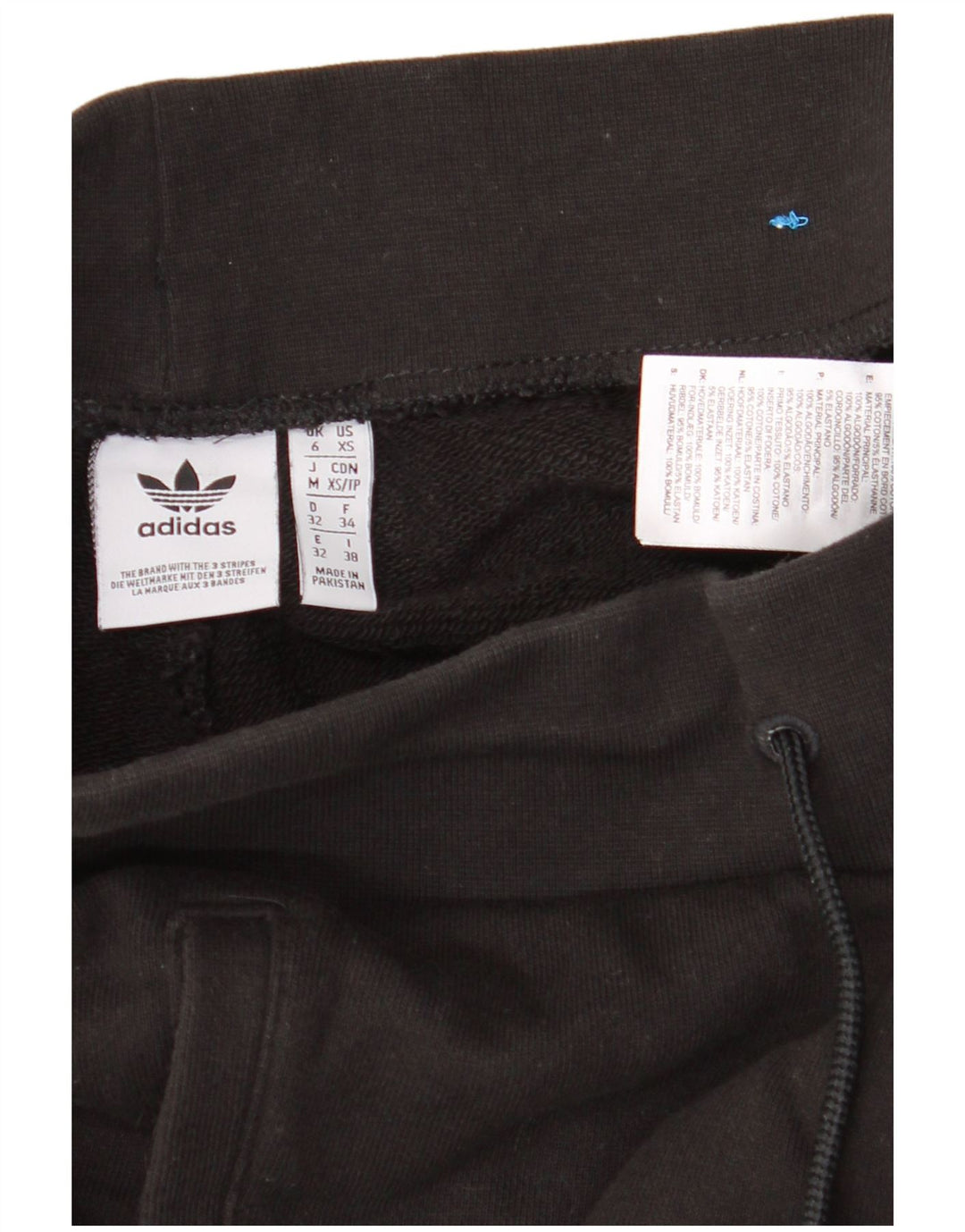 Pantaloni da tuta da donna ADIDAS Joggers UK 6 XS cotone nero