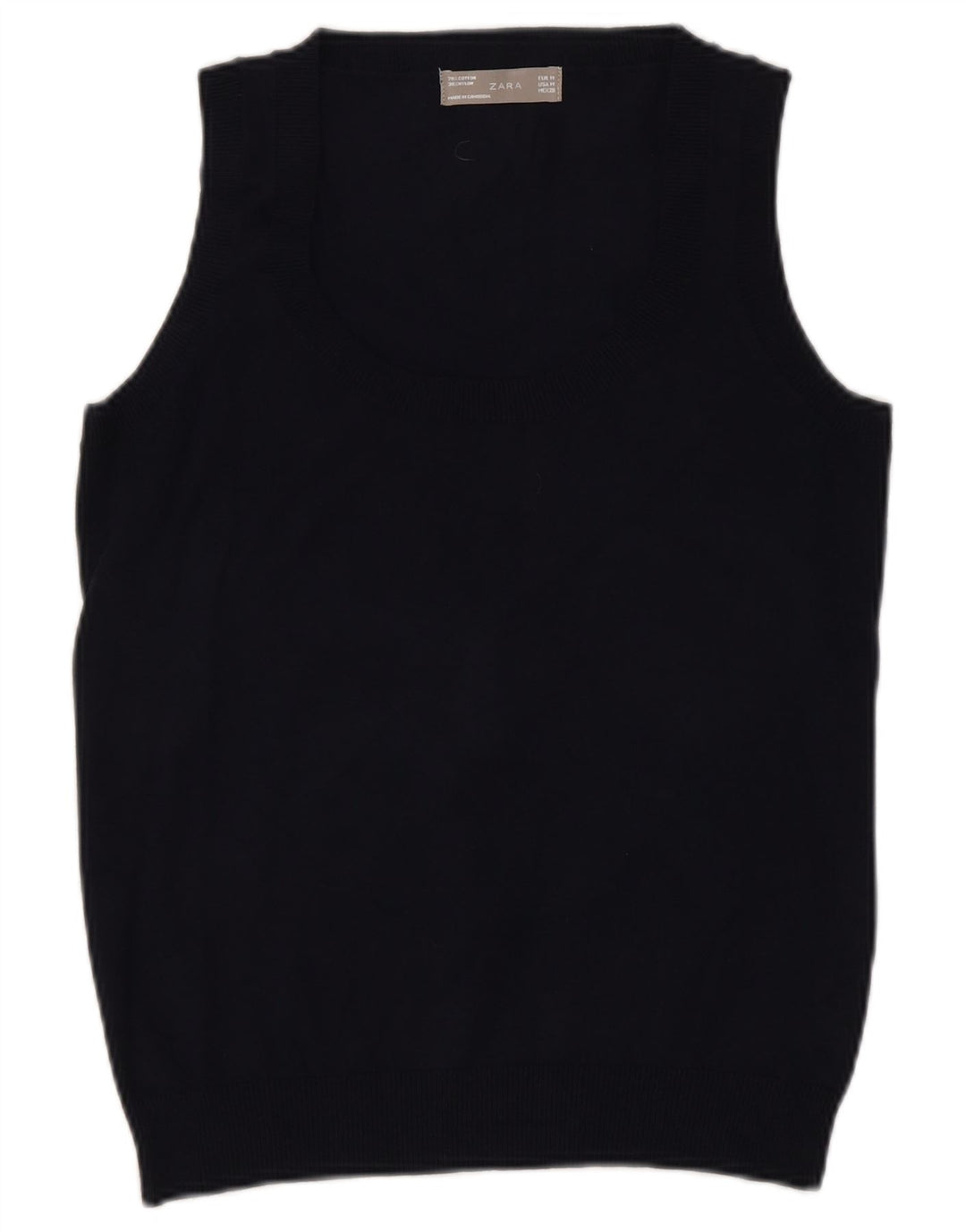 Canotta canotta da donna Zara UK 12 media nera