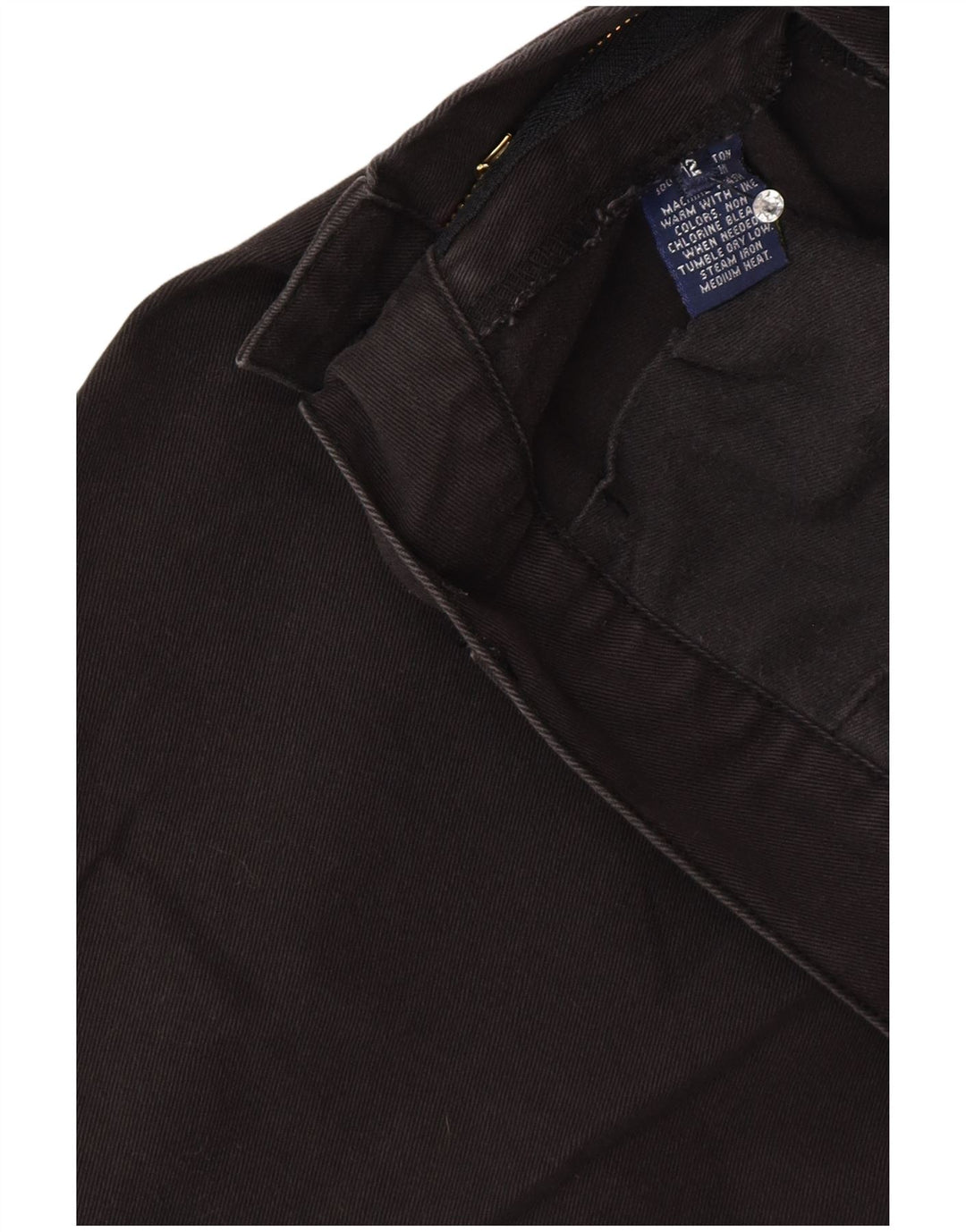 Pantaloni Capri da donna Ralph Lauren US 12 Large W30 L22 Cotone nero