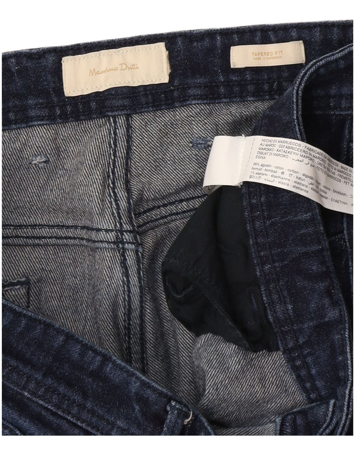 Jeans affusolati da uomo Massimo Dutti W38 L28 cotone blu navy