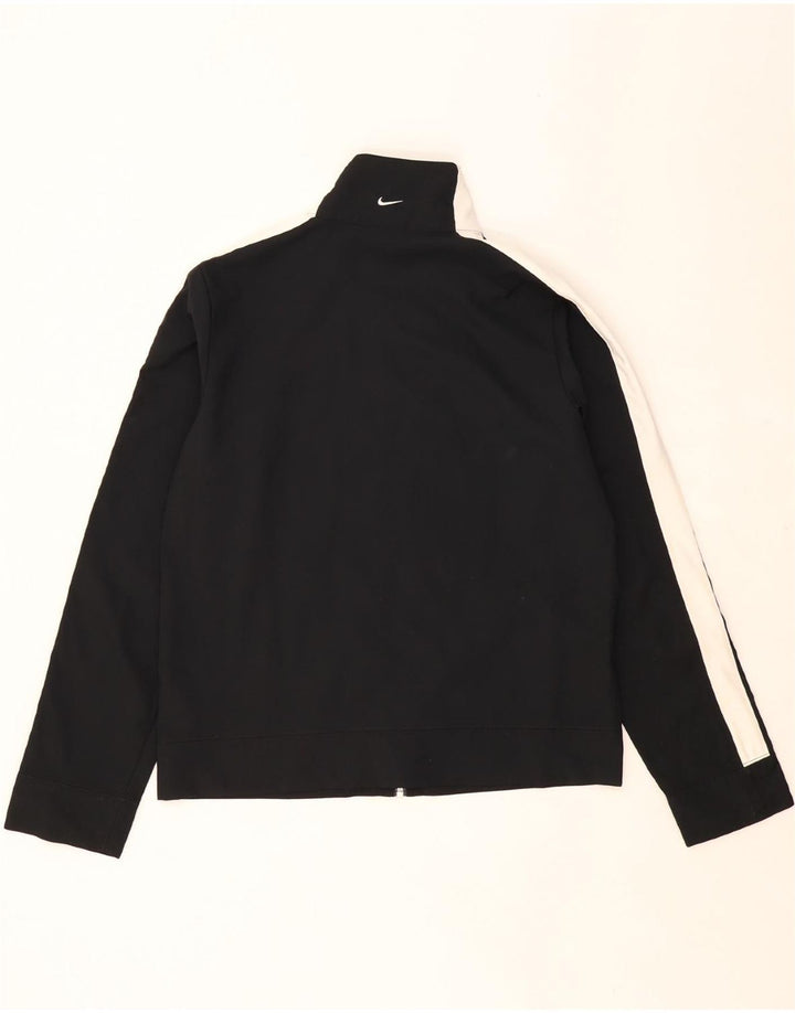 NIKE Womens Tracksuit Top Jacket US 8/10 Medium Black Polyester Vintage Nike and Second-Hand Nike from Messina Hembry 