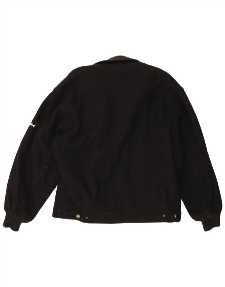 Giubbotto bomber da uomo Ivy Oxford UK 42 XL lana nera