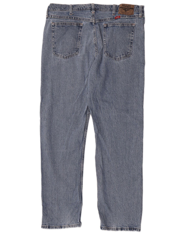 Jeans dritti da uomo Wrangler W38 L30 cotone blu