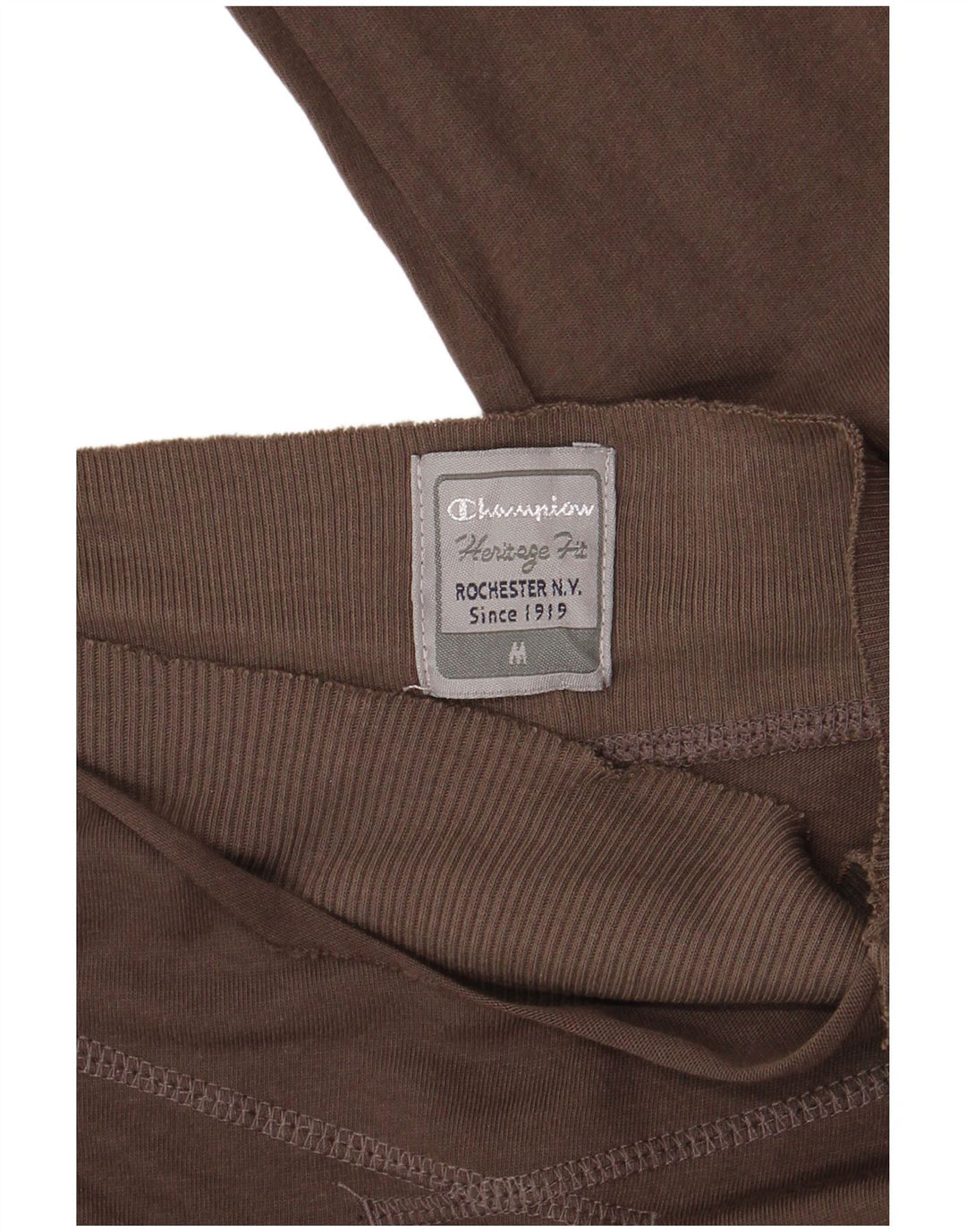 CHAMPION Top da donna Heritage Fit manica lunga UK 12 Marrone medio