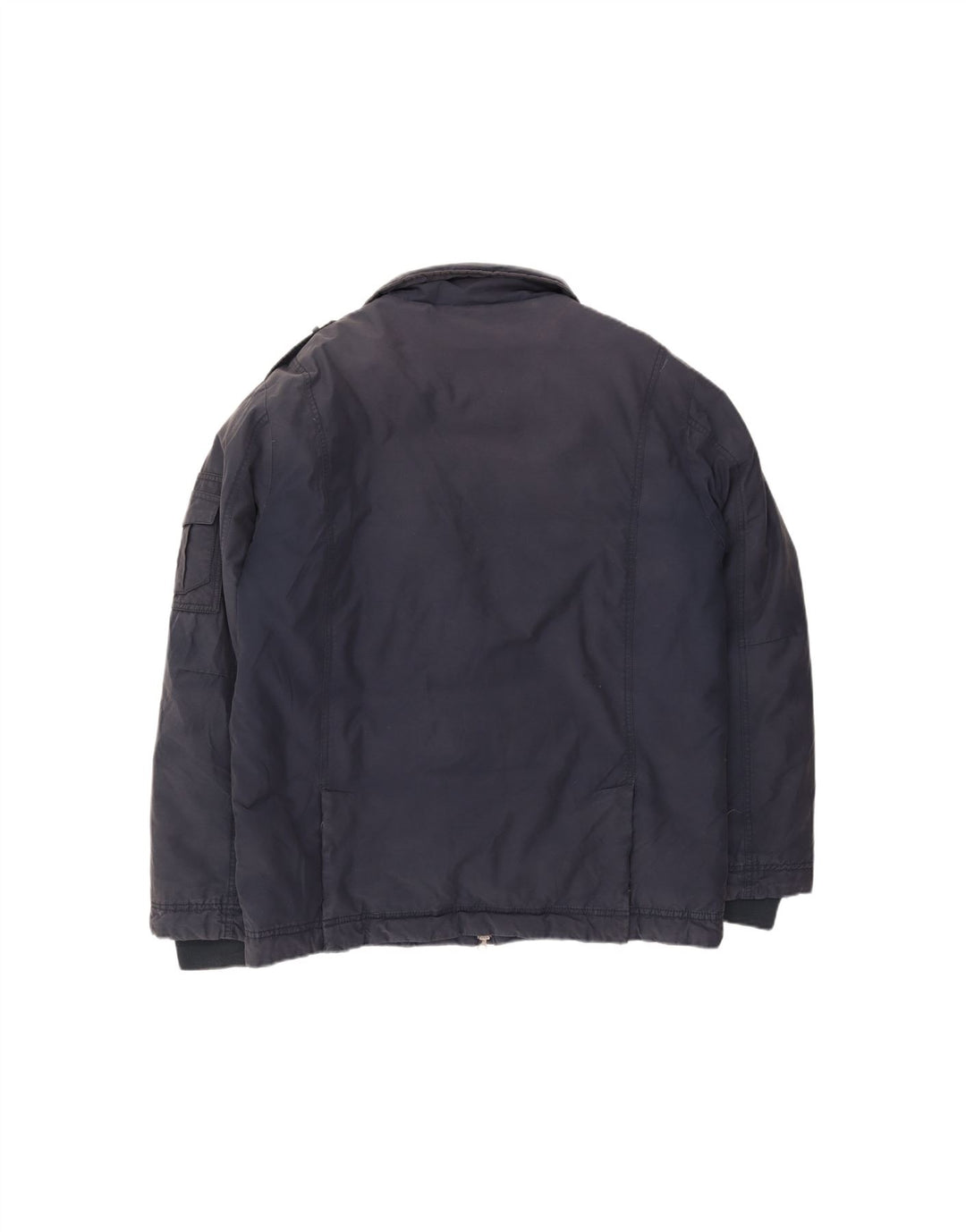 NORTH SAILS Mens Military Padded Jacket UK 40 Large Navy Blue Cotton