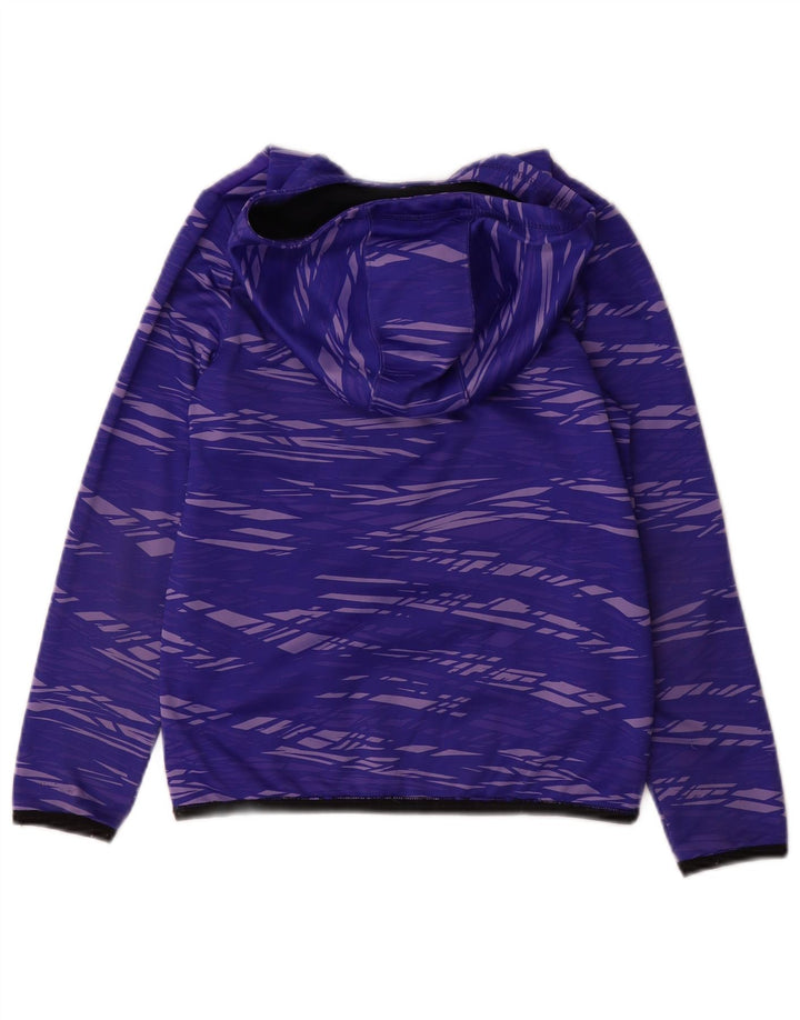 UNDER ARMOUR Boys Cold Gear Hoodie Jumper 9-10 Years Medium  Purple