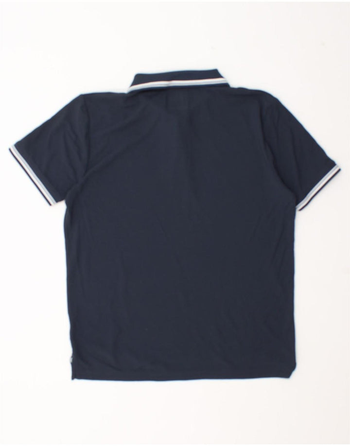 Polo da uomo HELLY HANSEN grande a righe blu navy