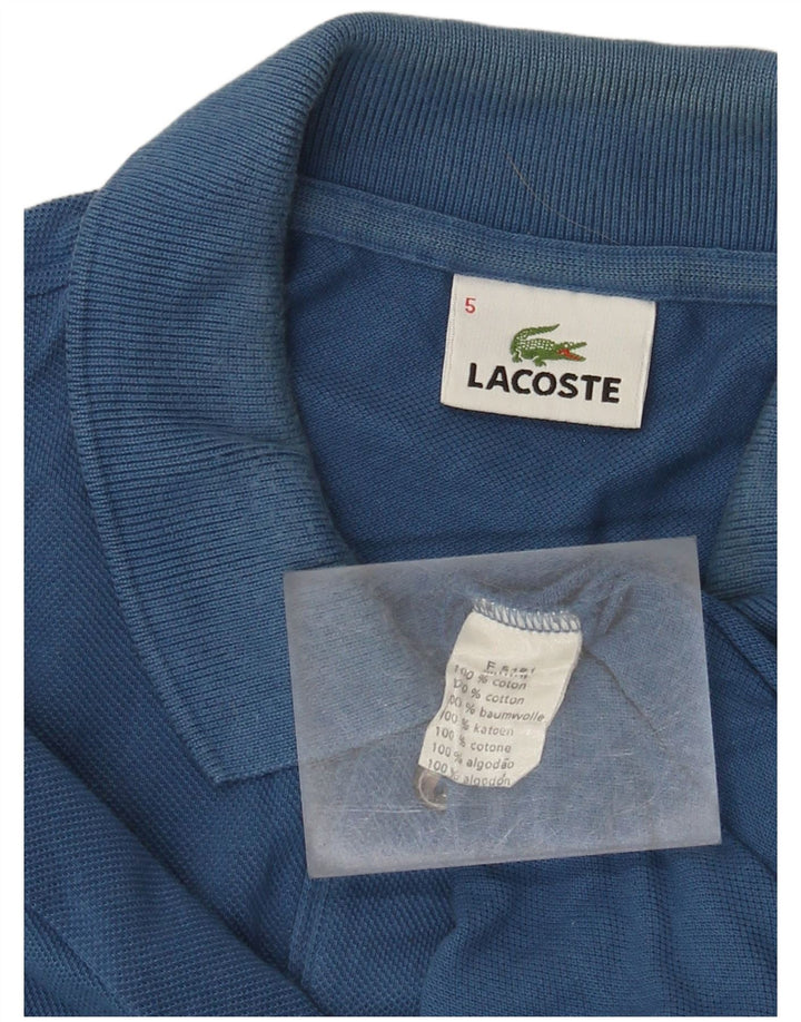 Polo da uomo Lacoste taglia 5 grande in cotone blu