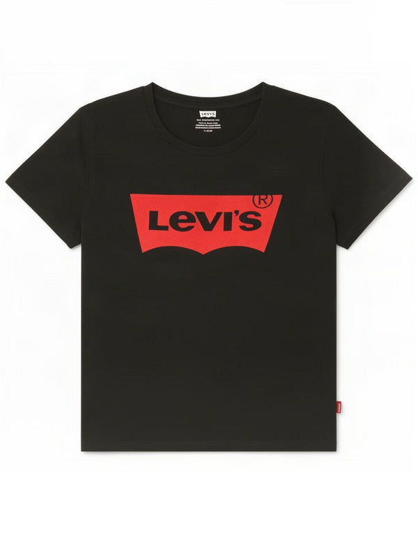 T-shirt grafica da donna Levi's Top UK 14 grande nera