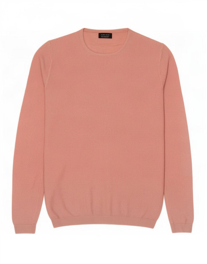 Maglione maglione girocollo da uomo Zara grande rosa