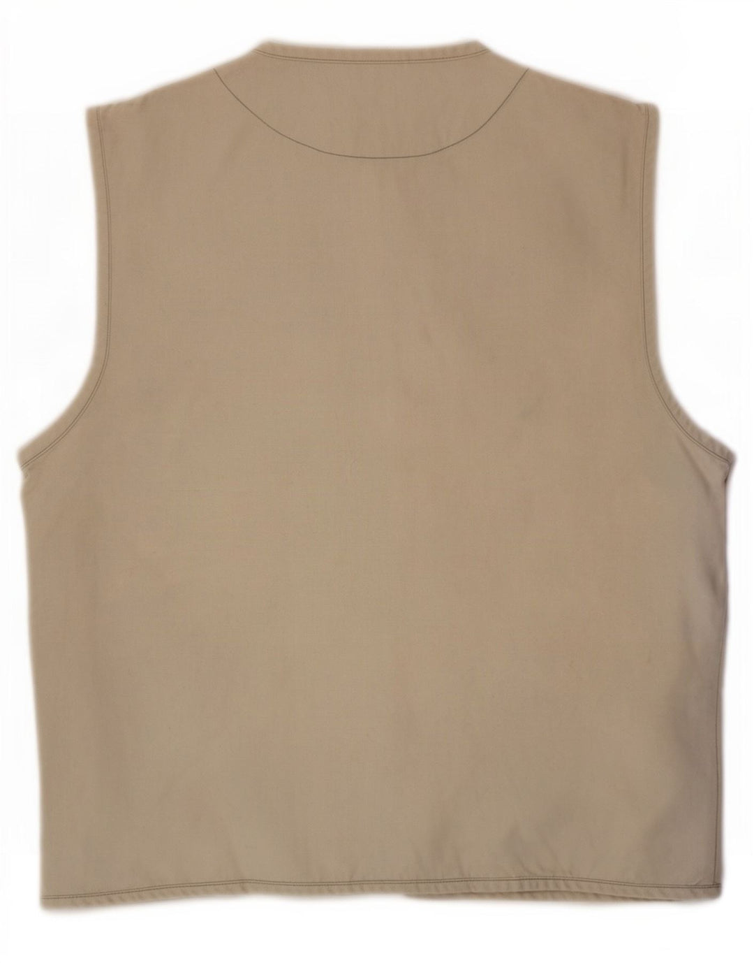 Gilet da donna vintage UK 14 cotone beige medio