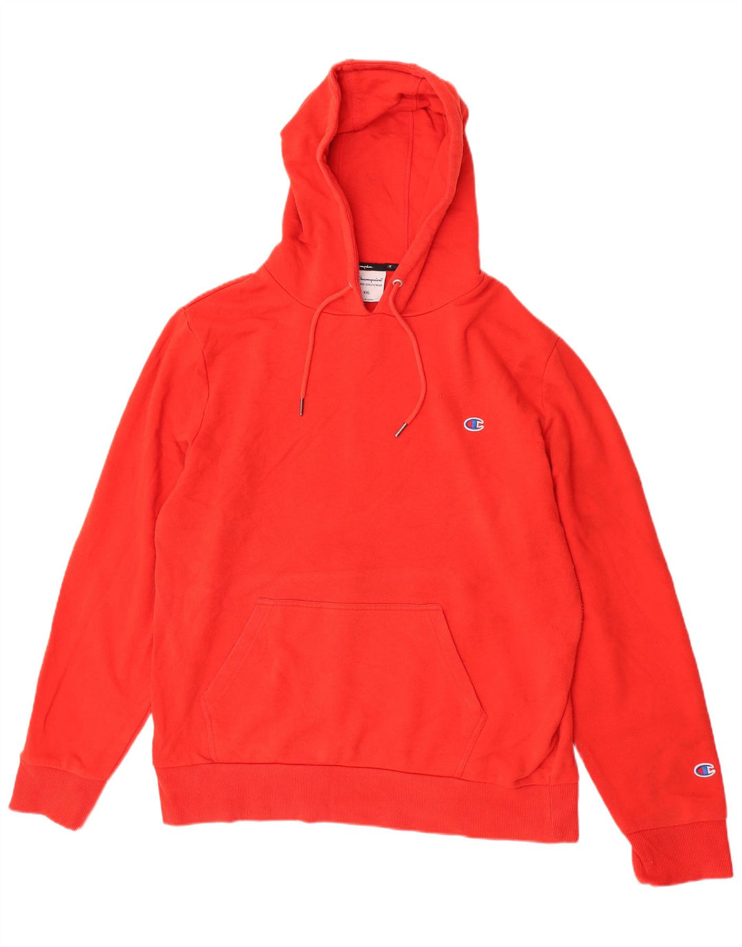 Felpa con cappuccio da uomo Champion 2XL in cotone rosso