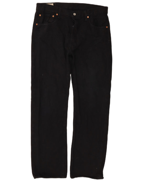 Levi's Uomo 501 Jeans dritti W34 L30 Cotone Nero