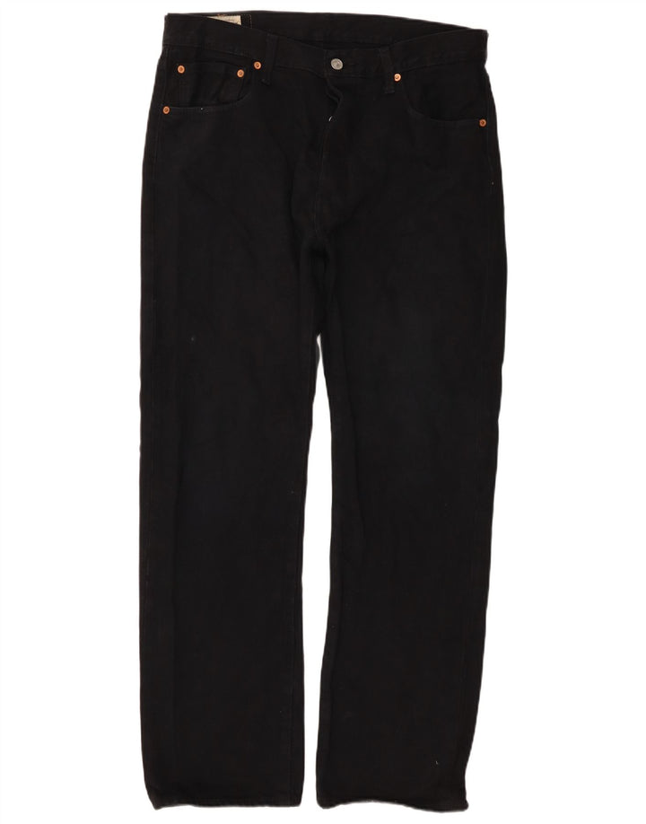Levi's Uomo 501 Jeans dritti W34 L30 Cotone Nero