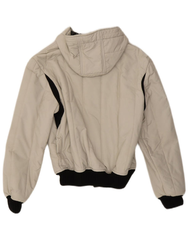 Giacca imbottita con cappuccio da donna Refrigiwear UK 14 Medium White Colourblock