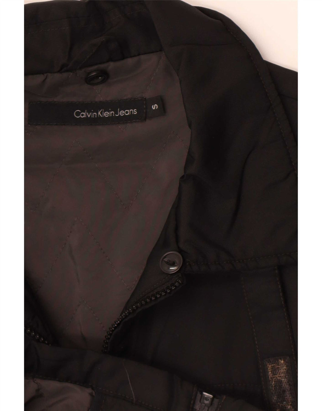 Giubbotto bomber da uomo Calvin Klein Jeans UK 36 piccolo nero