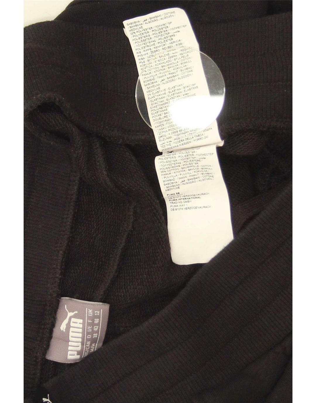 Pantaloncini sportivi da donna Puma UK 12 Medium Nero Poliestere
