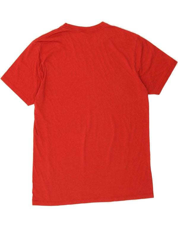EDDIE BAUER Mens Graphic T-Shirt Top Medium Red Cotton