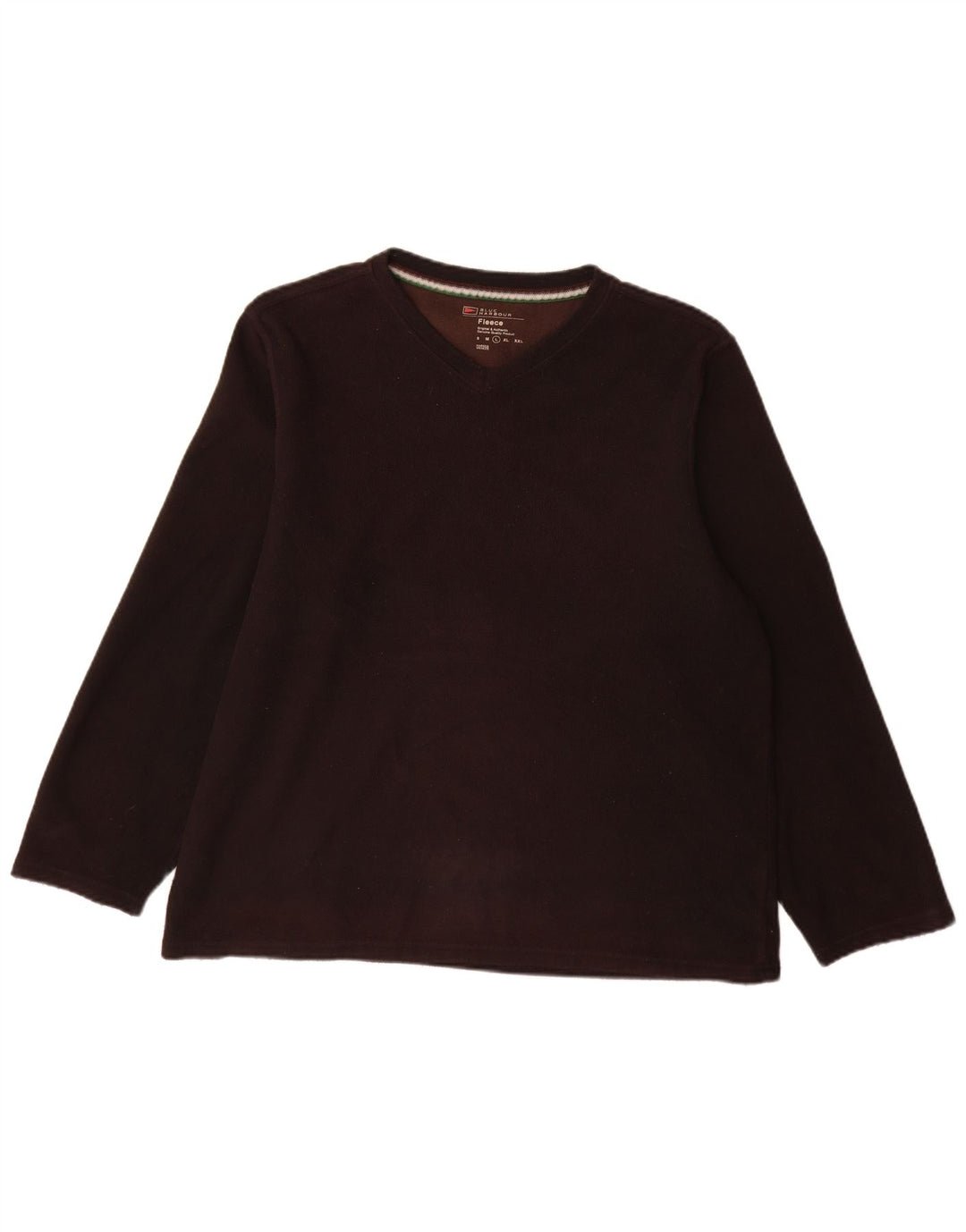Maglione in pile Marks & Spencer da uomo blu Harbor grande poliestere marrone
