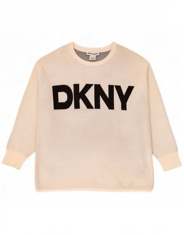 Felpa grafica da uomo Dkny Maglione XL Cotone grigio