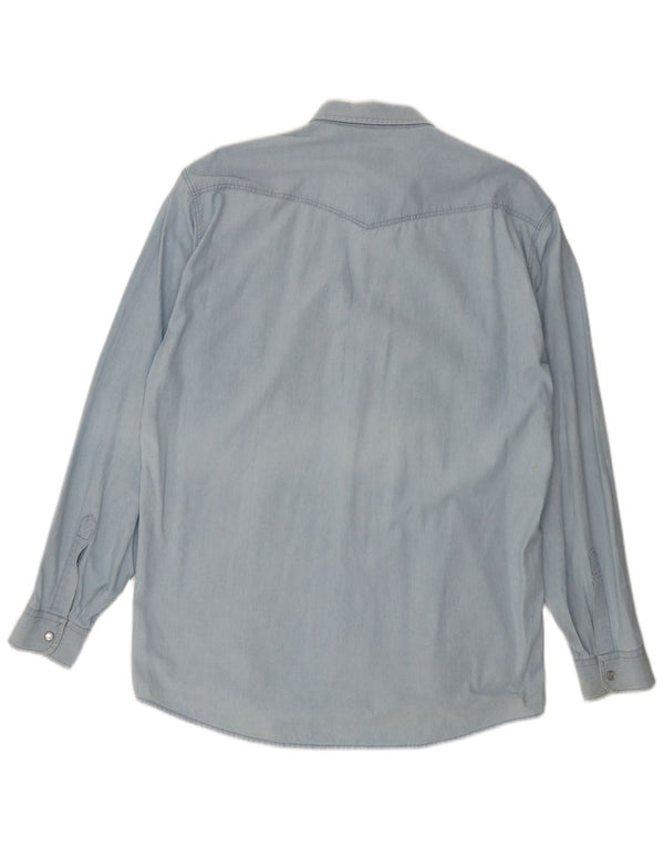 LEVI'S Camicia di jeans da uomo grande in cotone blu