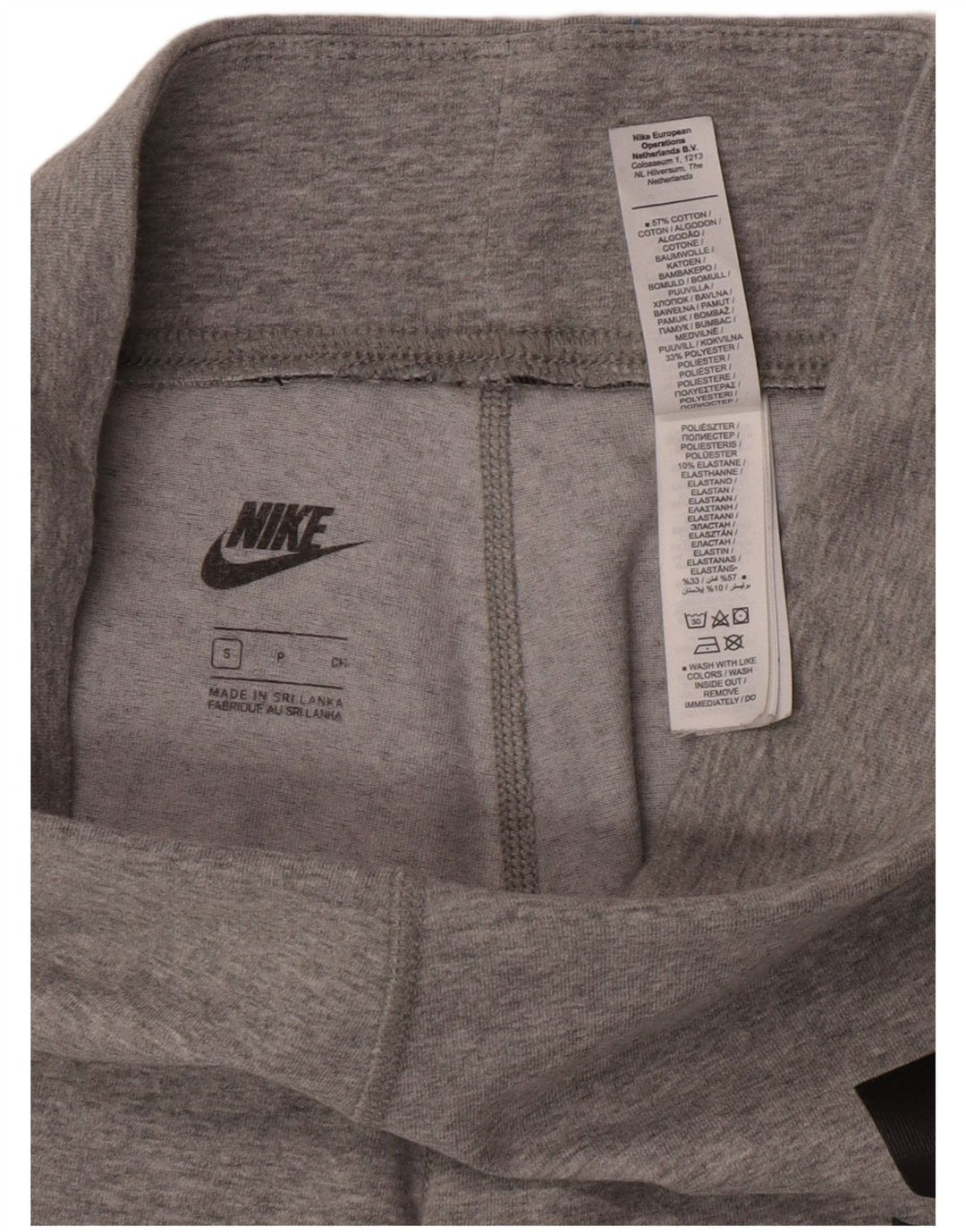 Leggings grafici da donna Nike UK 8 piccolo cotone chiazzato grigio