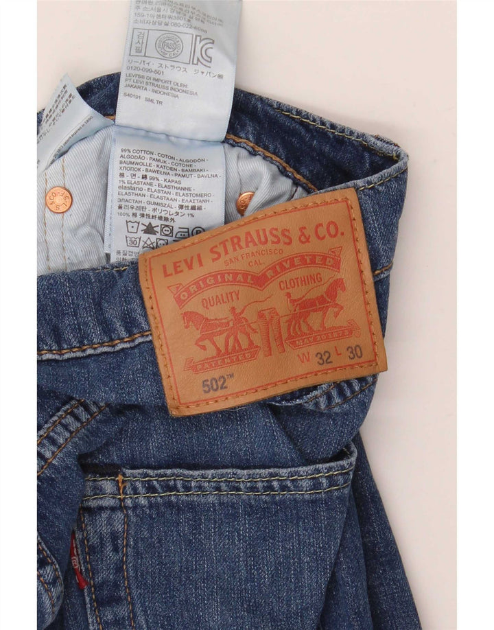 Levi's Uomo 502 Jeans affusolati W32 L30 Cotone blu
