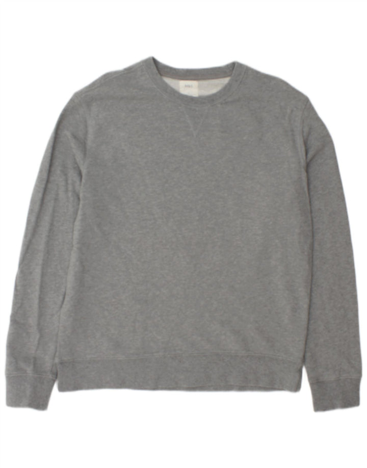 Felpa da uomo Marks & Spencer maglione grande cotone grigio