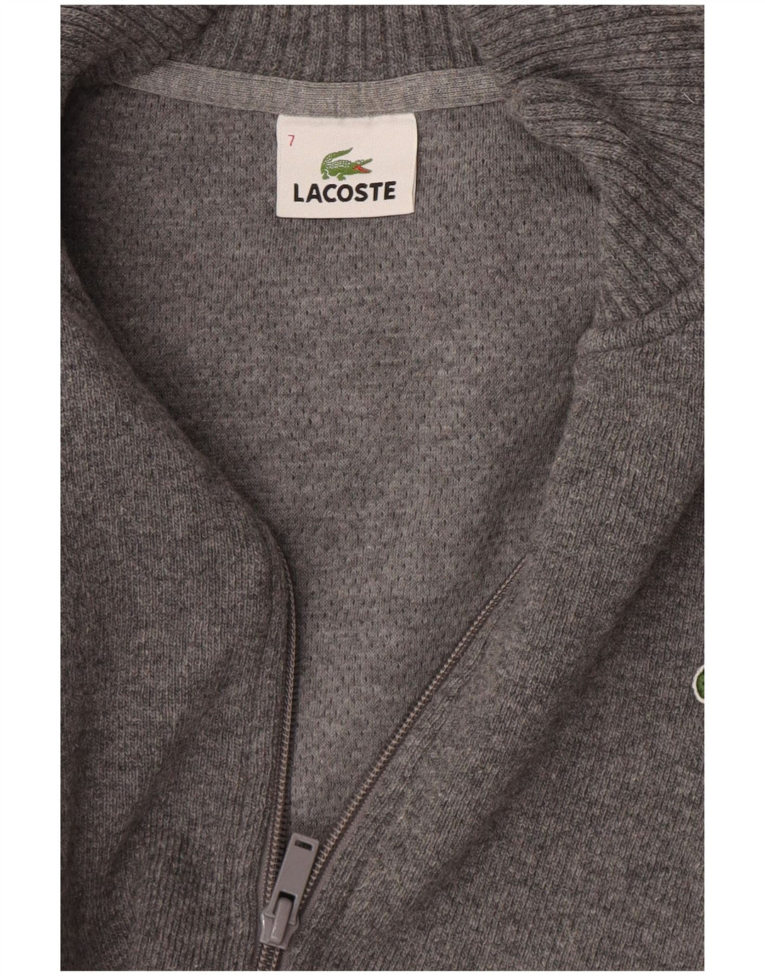 Maglione cardigan da uomo Lacoste taglia 7 2XL Grigio