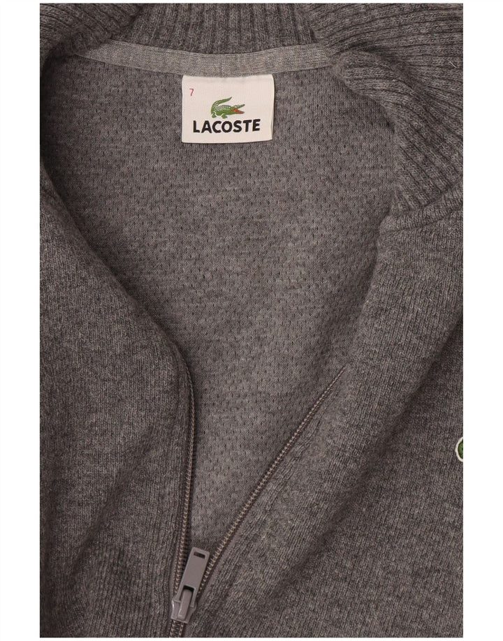 Maglione cardigan da uomo Lacoste taglia 7 2XL Grigio