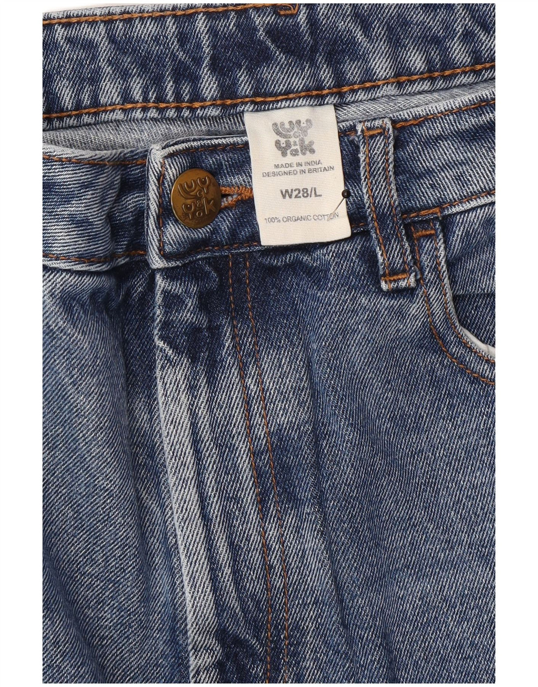 Jeans affusolati da uomo vintage W28 L31 in cotone blu