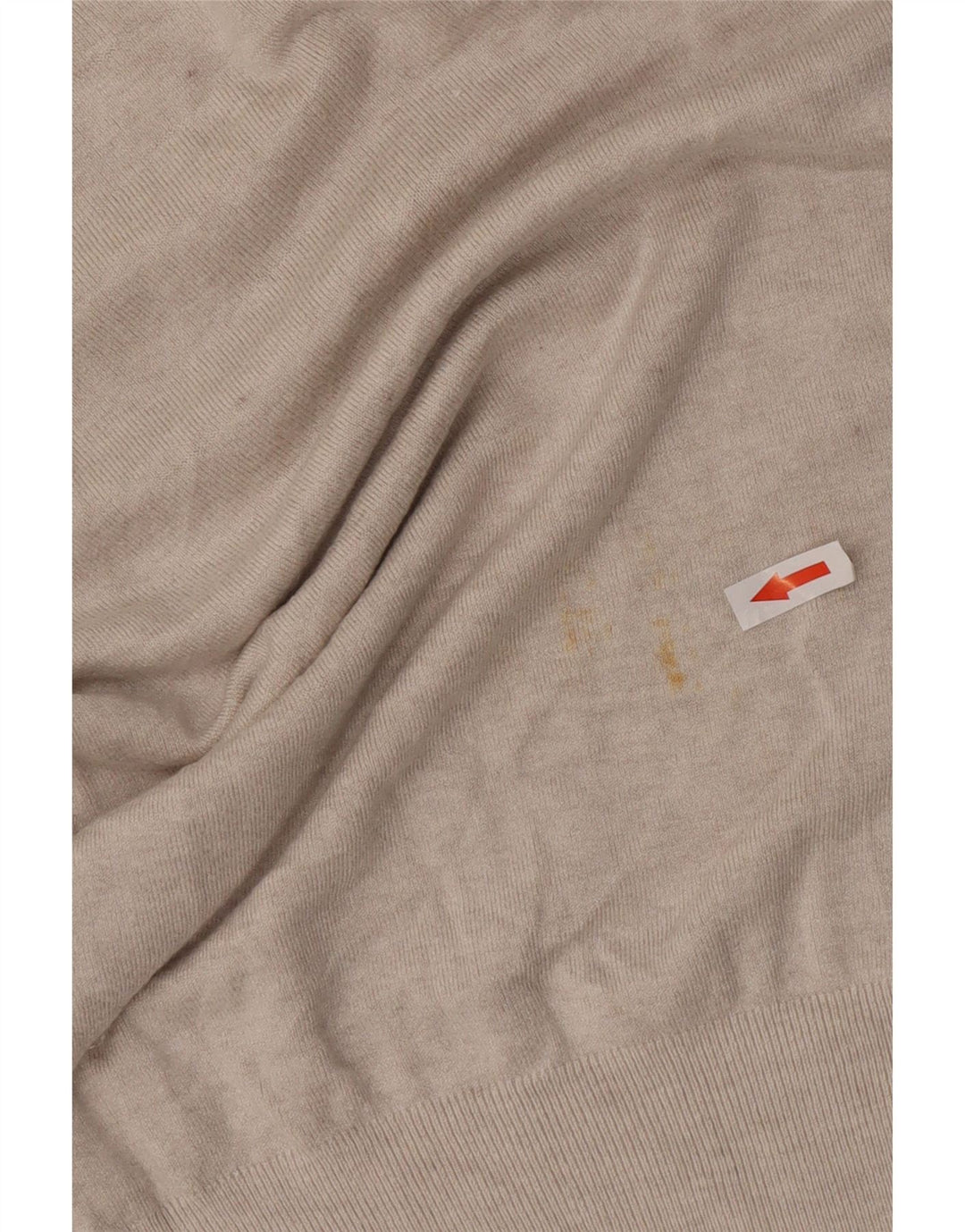 Maglione maglione collo alto da donna Zara UK 10 piccolo rayon beige