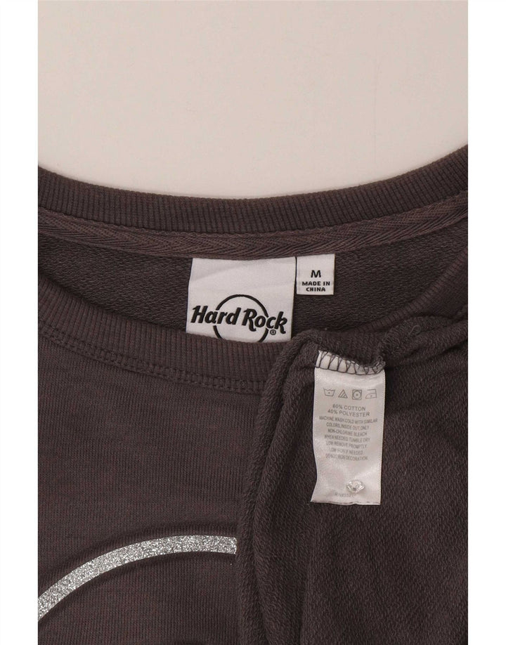 Felpa oversize con grafica da donna Hard Rock Cafe UK 14 Grigio medio