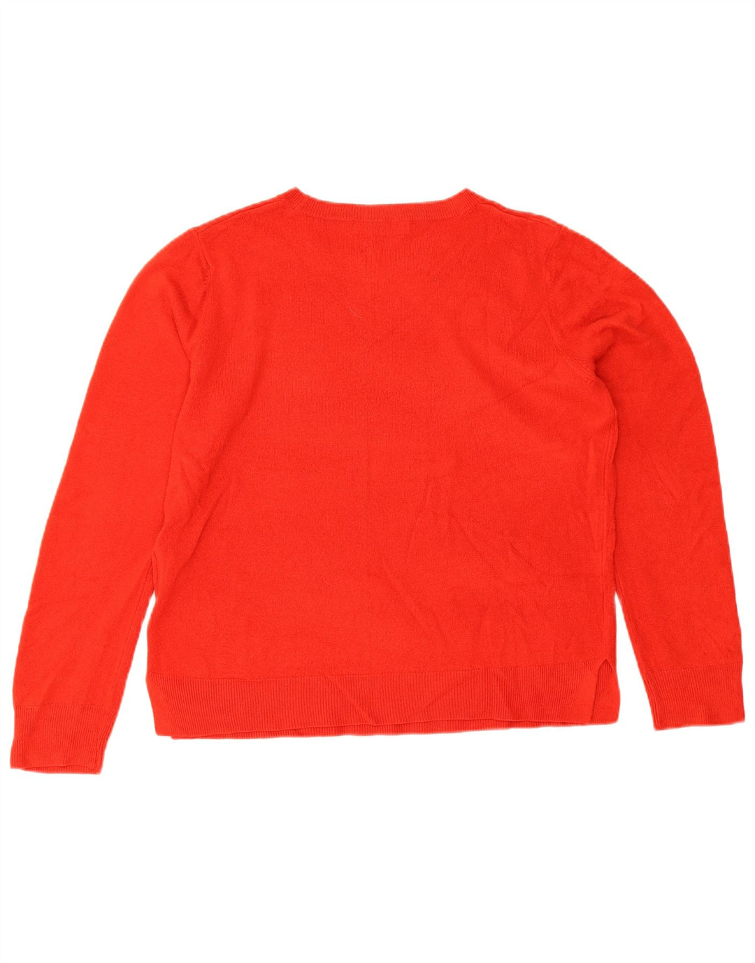 Maglione maglione oversize con scollo a barca da donna Marks & Spencer UK 16 grande rosso