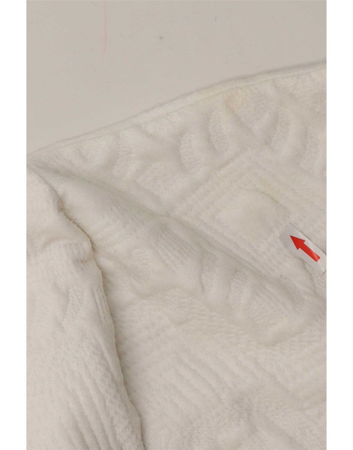 Felpa Zara da donna con vestibilità comoda, taglia UK 12, colore bianco medio geometrico