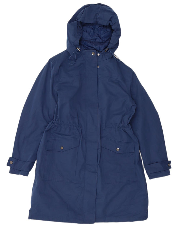 Giacca a vento da donna con vestibilità regolare con cappuccio Hobbs UK 12 Blu medio