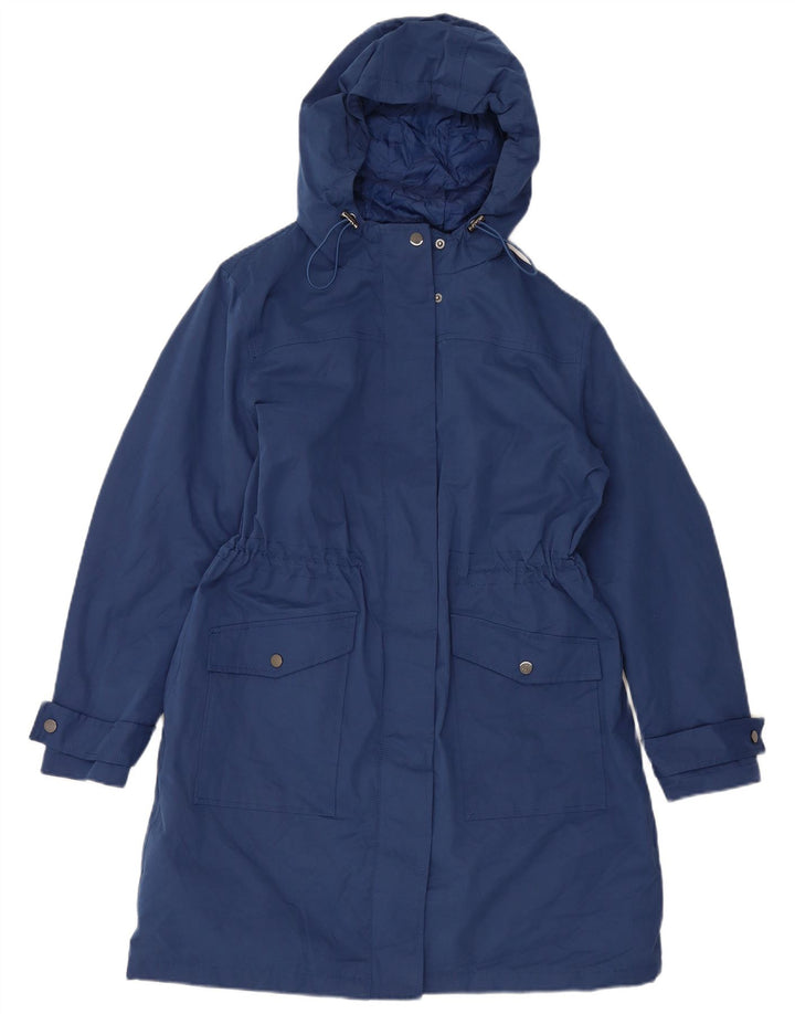 Giacca a vento da donna con vestibilità regolare con cappuccio Hobbs UK 12 Blu medio