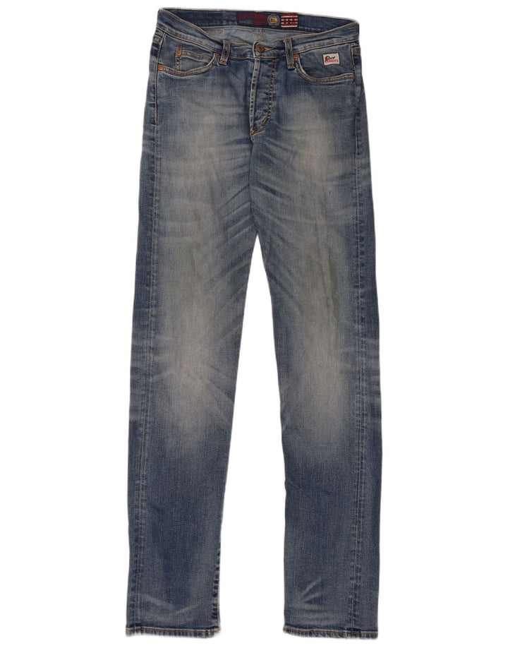 Jeans dritti da donna Roy Rogers W29 L33 cotone blu