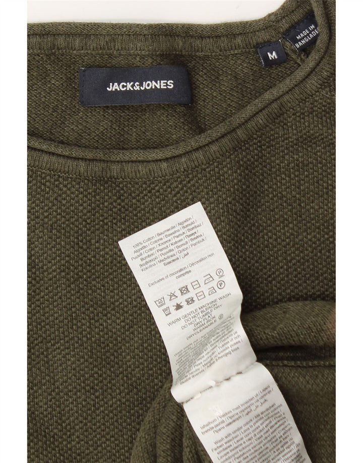 Maglione maglione girocollo da uomo Jack & Jones in cotone verde medio