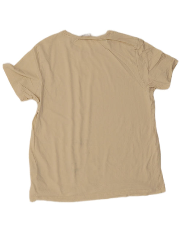 T-shirt grafica da donna Champion Top UK 20 2XL Cotone beige