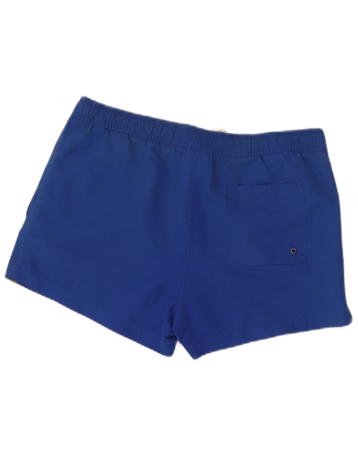 Pantaloncini da bagno grafici da uomo Calvin Klein piccoli in poliestere blu