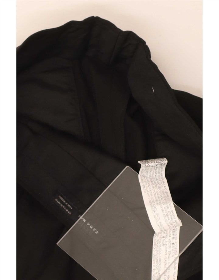 Pantaloni da abito dritti da donna Zara EU 40 medi W31 L29 poliestere nero