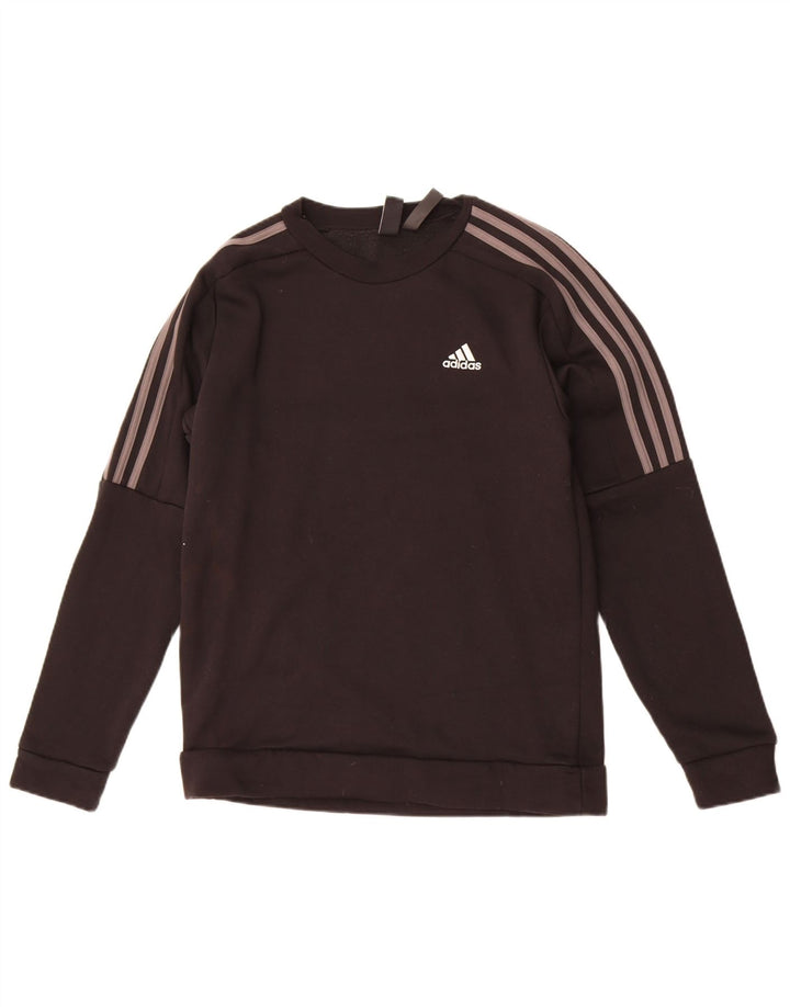 Felpa Adidas Uomo Maglione Piccolo Cotone Nero