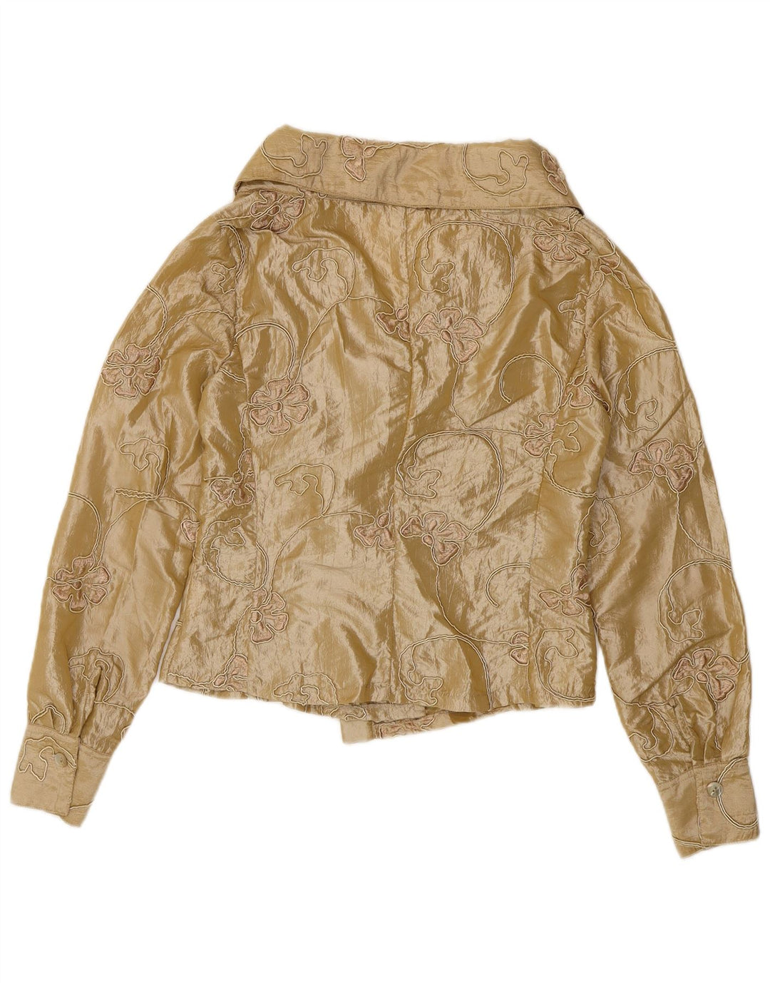Camicetta corta da donna Naracamicie UK 12 Poliestere floreale beige medio